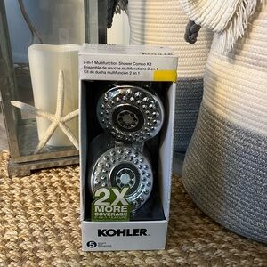 Chrome 2-in-1 Multifunction Shower Combo Kit